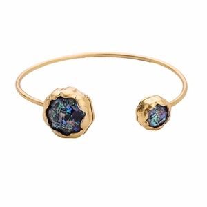 Multi Colored Goldtone Bangle Bracelet